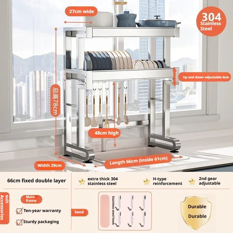 Over Sink Dish Drying Rack Stainless