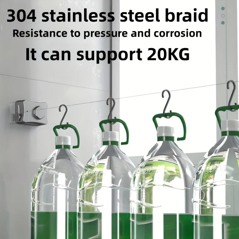 304Stainless Steel Clothesline, 5.1 Meters