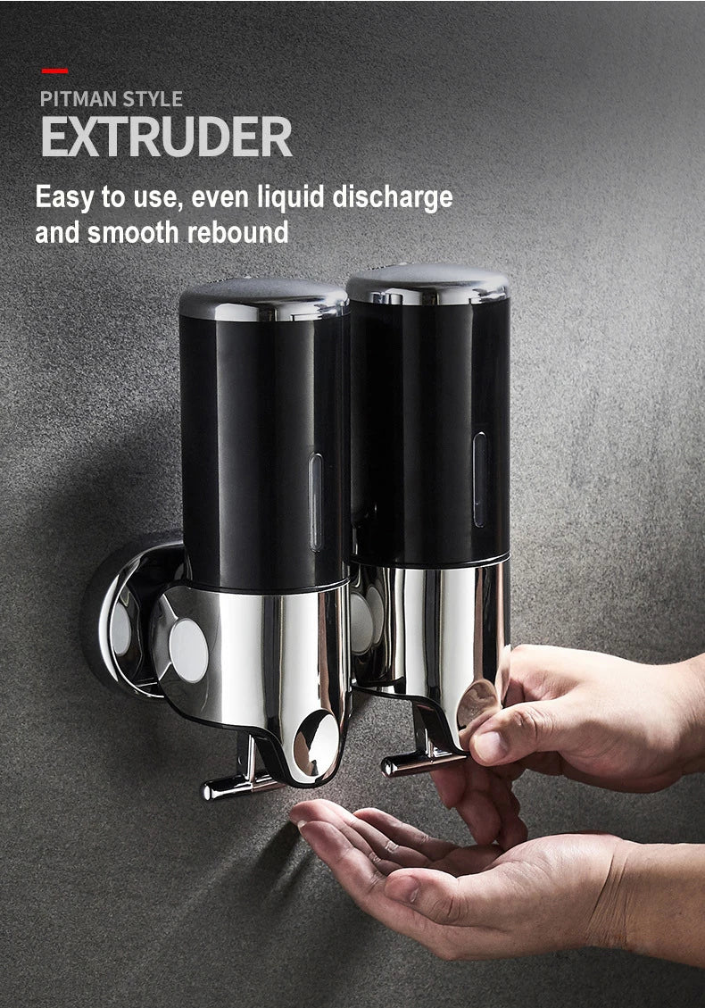 Stainless Steel Soap Dispenser Simple Clean Wall-Mounted