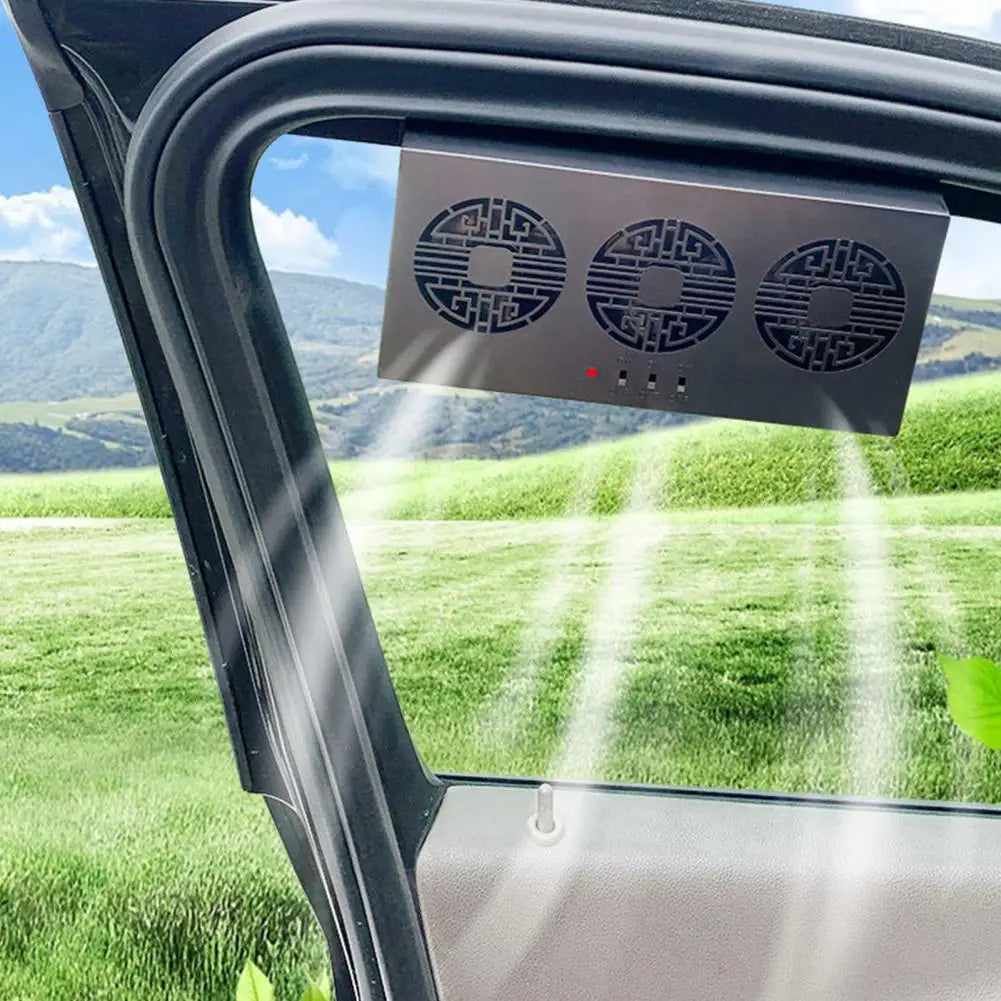 Automatic Solar Car Fan – Window Ventilation Cooler