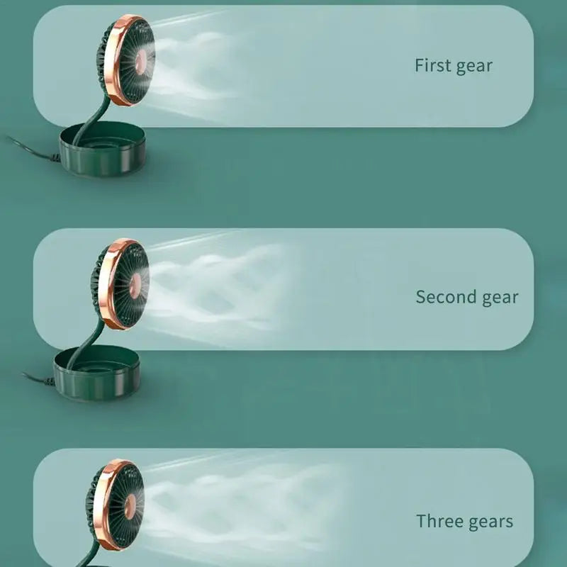 USB Fan 360 Degree Rotation Portable