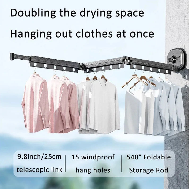 Retractable Clothes Drying Rack