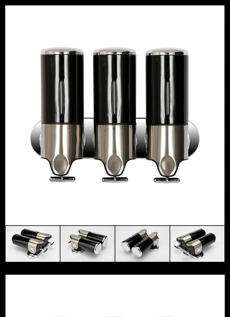 Stainless Steel Soap Dispenser Simple Clean Wall-Mounted