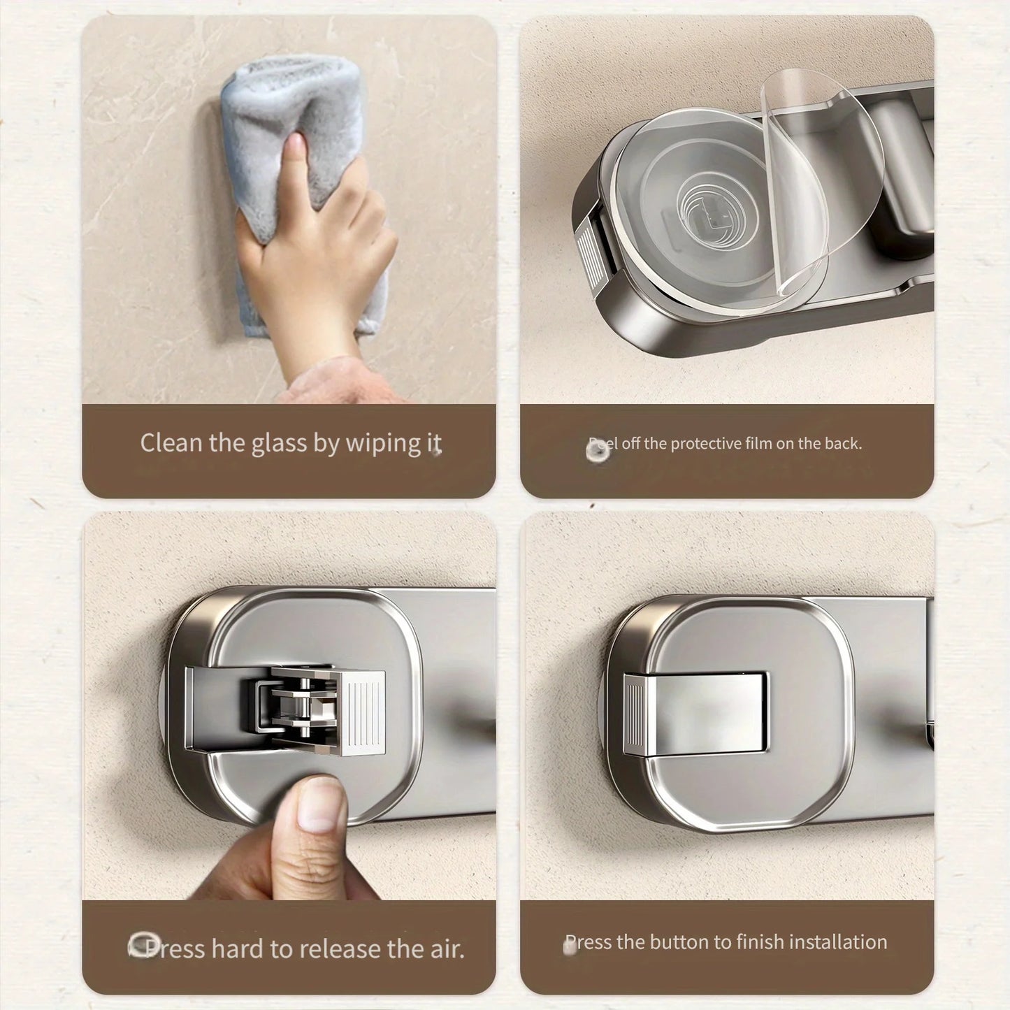 Suction Cup Hook Wall-Mounted