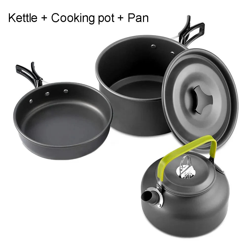 Camping Cooking set Camping Cookware Travel Tableware