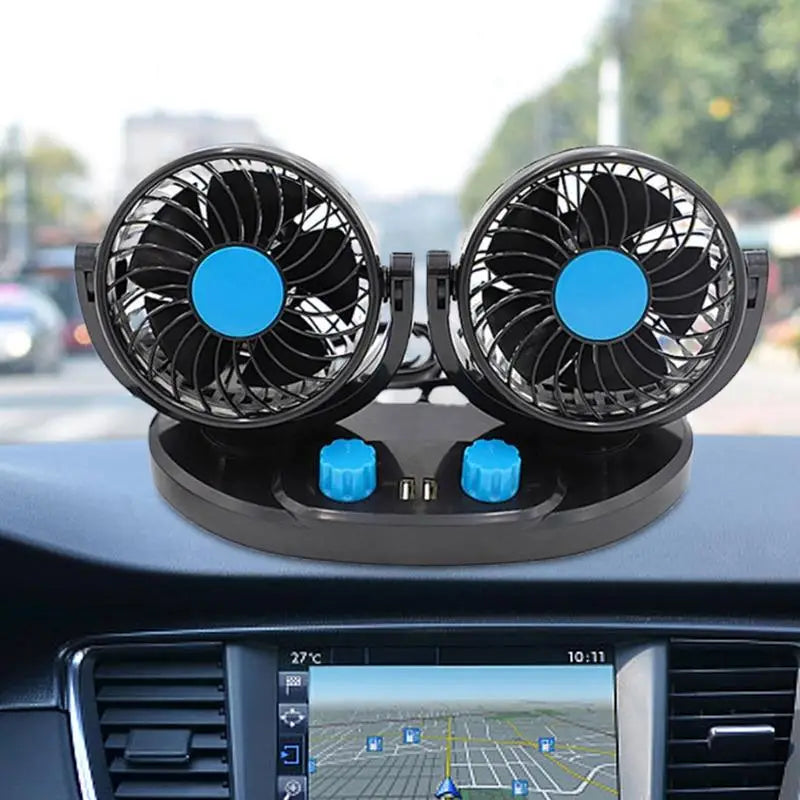 USB Car Fan Auto Cooling Fan 2 Speed