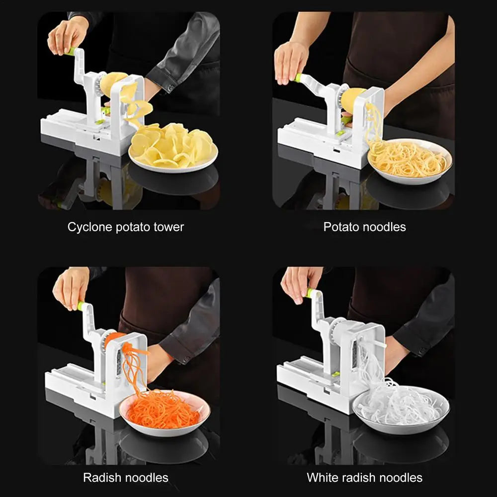 Vegetable Grater Potato Spiral Slicer