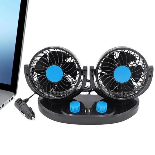 USB Car Fan Auto Cooling Fan 2 Speed