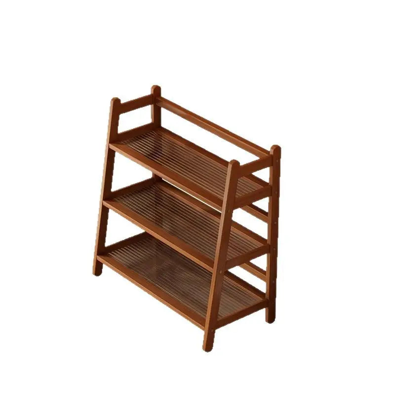 2 Layer Countertop Organizer Coffee Cup Bamboo Storage