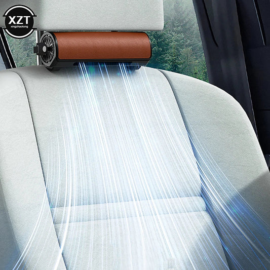 Rear Seat USB Car Fan – Quiet & Cool Airflow