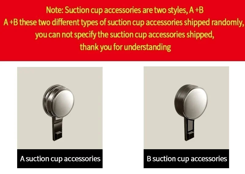 No Drill Suction Cup Suction Bathroom Rack