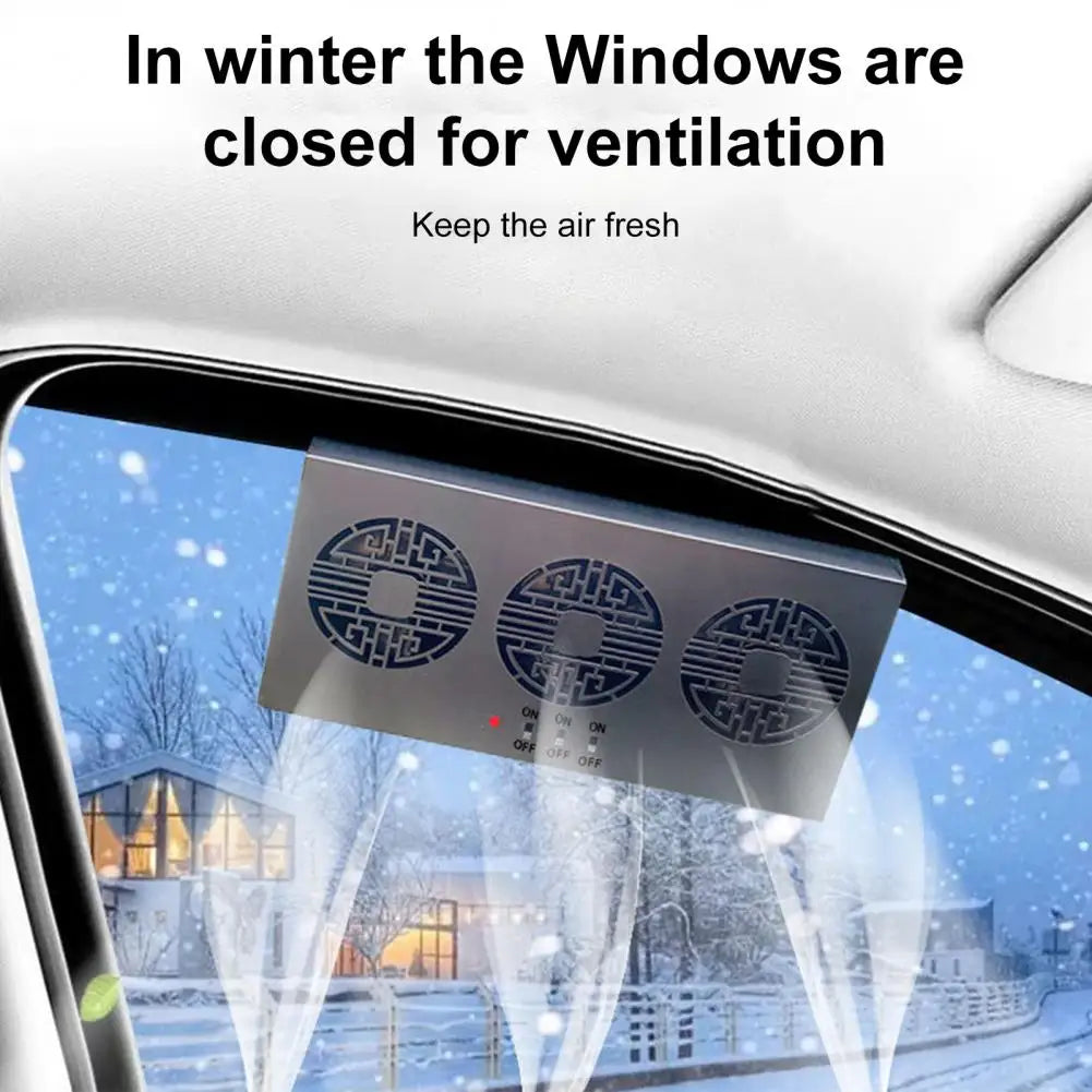 Automatic Solar Car Fan – Window Ventilation Cooler