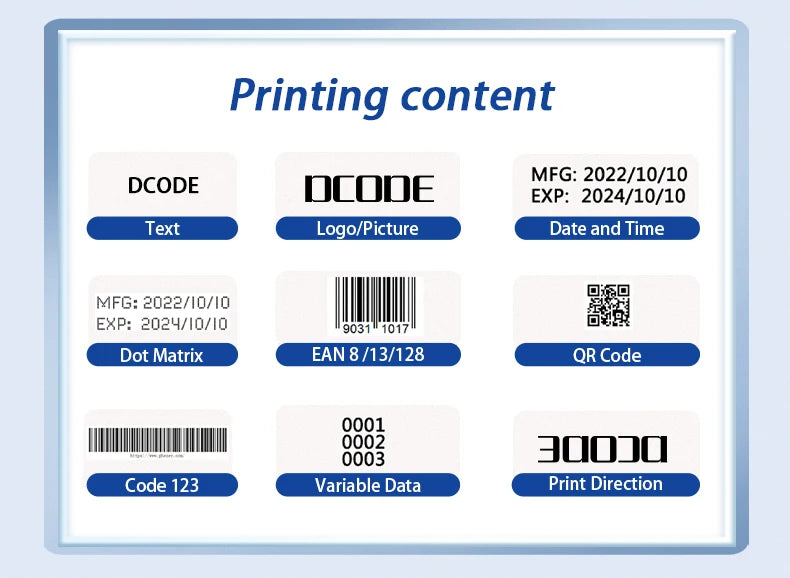 DCODE 1755PLUS 12.7mm Portable Printer