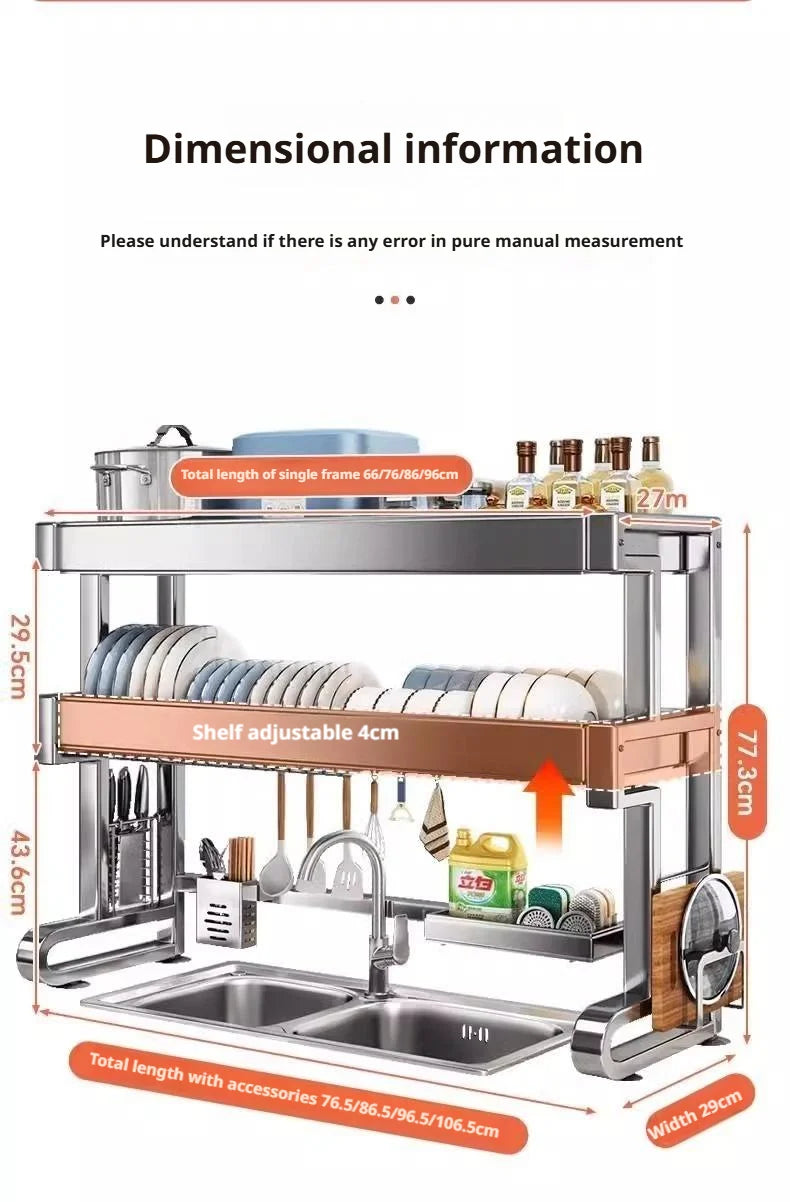 Over Sink Dish Drying Rack Stainless