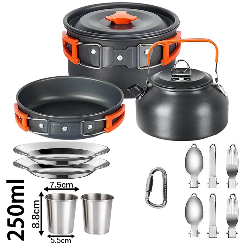 Camping Cooking set Camping Cookware Travel Tableware