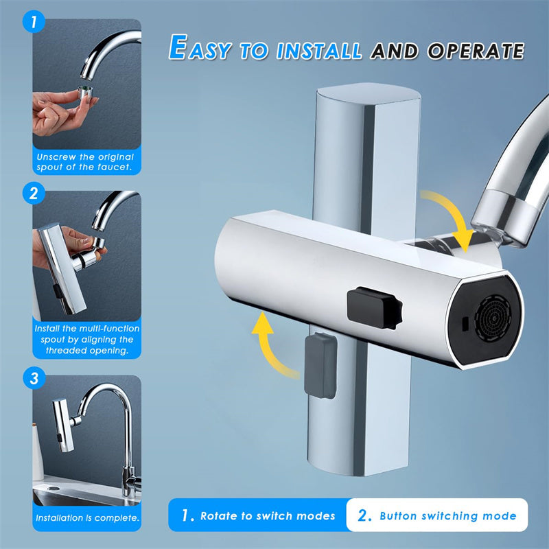 Kitchen Faucet Waterfall Outlet Splash Universal